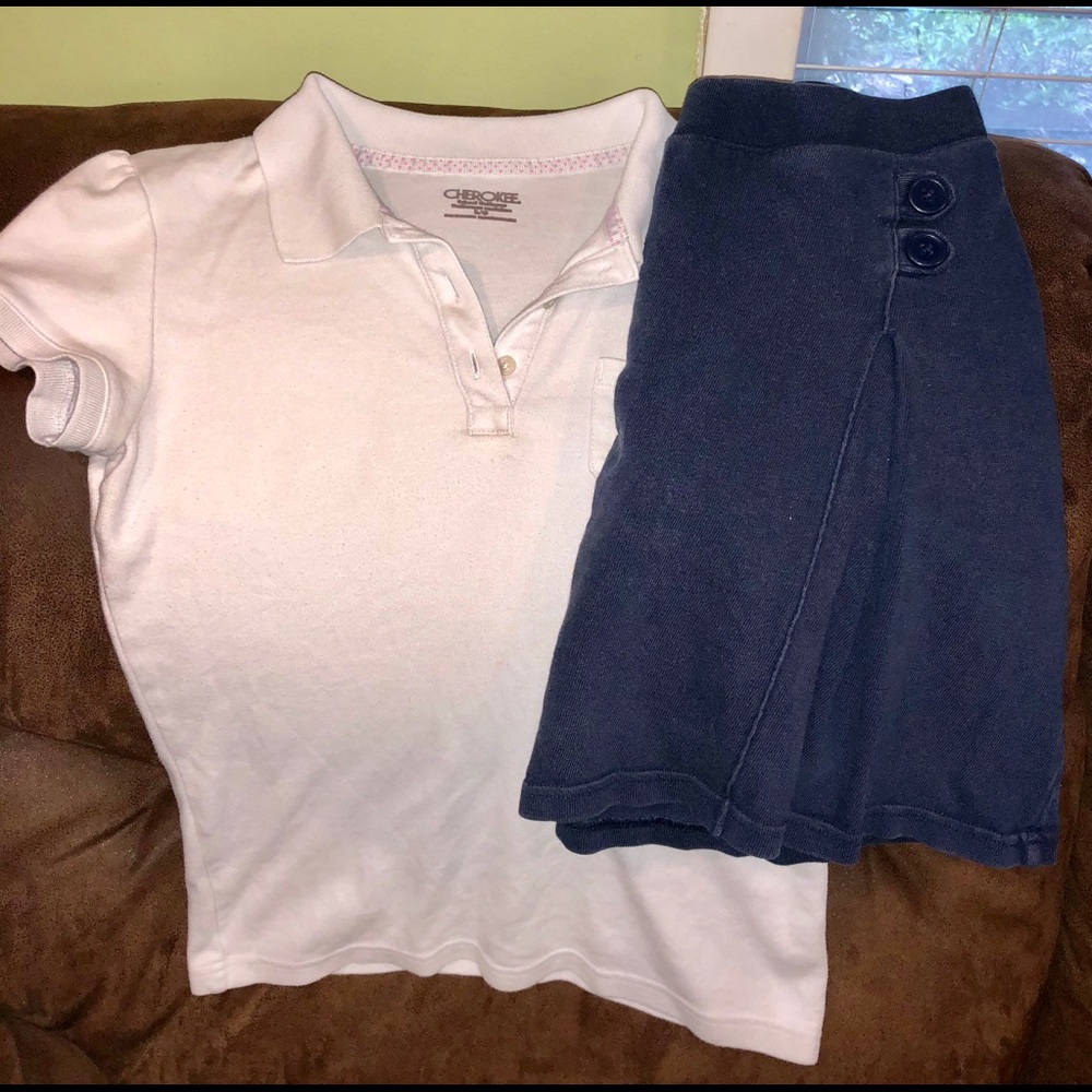 2 girls uniform sets size 10-12 (Lg)